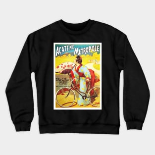 Acatene Metropole Bicycle Poster Crewneck Sweatshirt